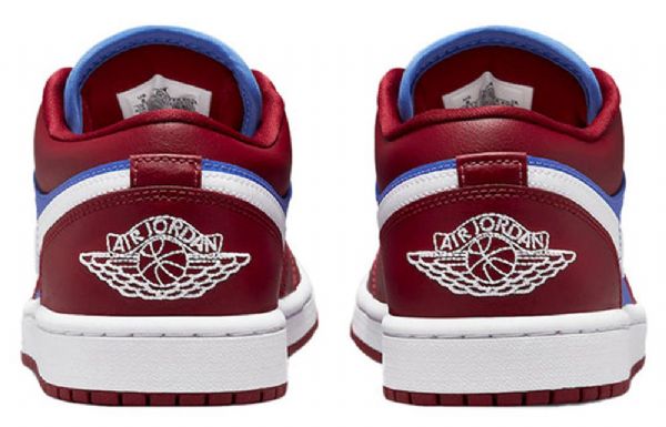 Nike Air Jordan 1 Lave Overdele Retro Basketball Sko Til Damer Dyb Rød Blå