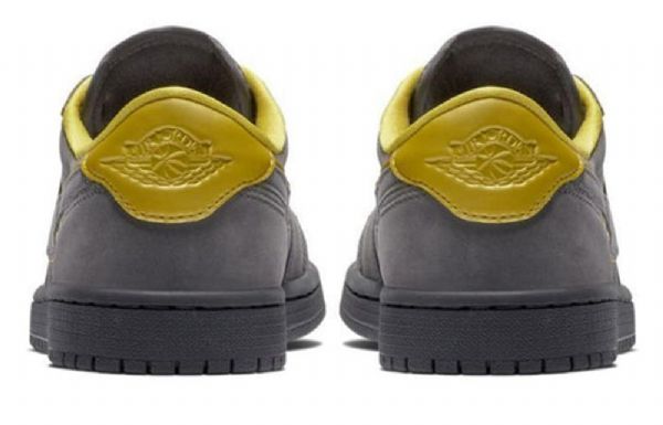 Nike Air Jordan Air 1 Lave Overdele Retro Basketball Sko Til Damer Grå