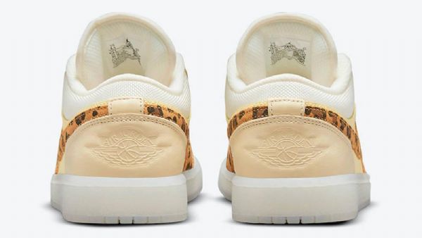 Nike Air Jordan 1 Lave Overdele Snkrs Dagsko Til Mænd Gul Leopard