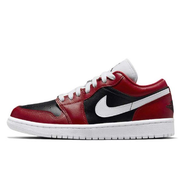 Nike Air Jordan 1 Low Toppe Chicago Flip Sko Til Damer Rød Hvid