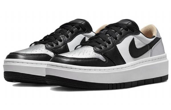 Nike Air Jordan 1 Low Toppe Elevate Se Retro Basketball Sko Til Damer Sølv