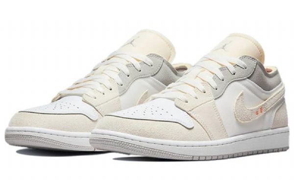 Nike Air Jordan 1 Low Toppe Inside Out Retro Basketball Sko Til Mænd Hvid