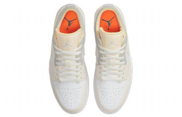 Nike Air Jordan 1 Low Toppe Inside Out Retro Basketball Sko Til Mænd Hvid