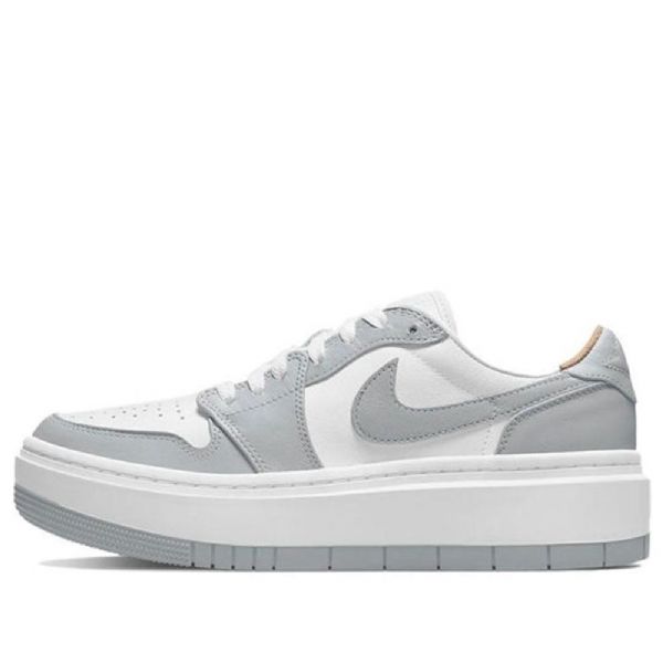 Nike Air Jordan 1 Low Toppe Lv8d Elevated Retro Basketball Sko Til Damer Grå Hvid