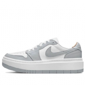 Nike Air Jordan 1 Low Toppe Lv8d Elevated Retro Basketball Sko Til Damer Grå Hvid