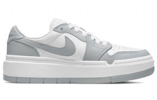Nike Air Jordan 1 Low Toppe Lv8d Elevated Retro Basketball Sko Til Damer Grå Hvid