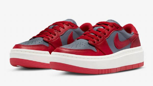 Nike Air Jordan 1 Low Toppe Lv8d Unlv Sko Til Damer Rød Grå