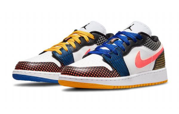 Nike Air Jordan 1 Low Toppe mmd Bg Retro Basketball Sko Til Mænd Flerfarvet