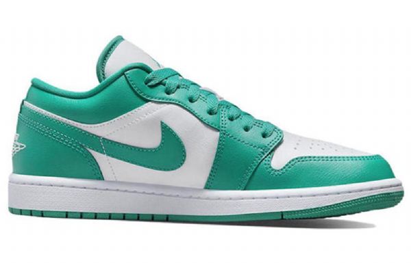Nike Air Jordan 1 Low Toppe Ny Emerald Retro Basketball Sko Til Damer Grøn