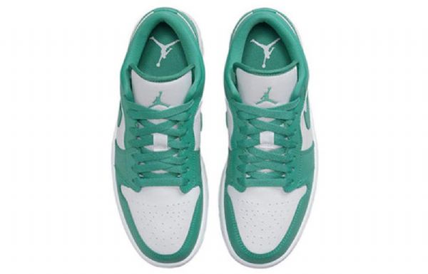 Nike Air Jordan 1 Low Toppe Ny Emerald Retro Basketball Sko Til Damer Grøn