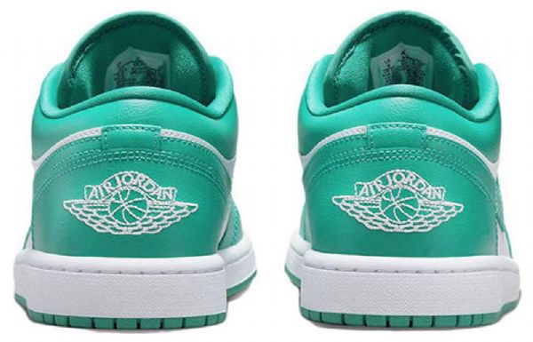 Nike Air Jordan 1 Low Toppe Ny Emerald Retro Basketball Sko Til Damer Grøn