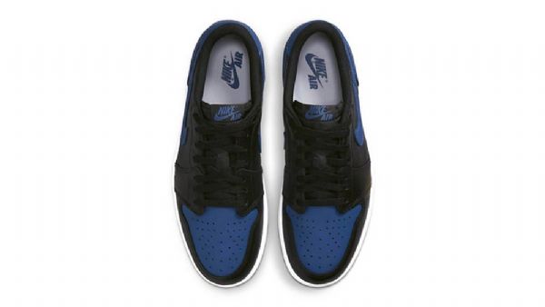 Nike Air Jordan 1 Low Toppe Og Mystic Sko Til Damer Sort Mørkeblå Blå