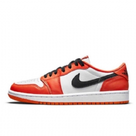 Nike Air Jordan 1 Low Toppe Og Shatteredboard Sko Til Mænd Orange Hvid