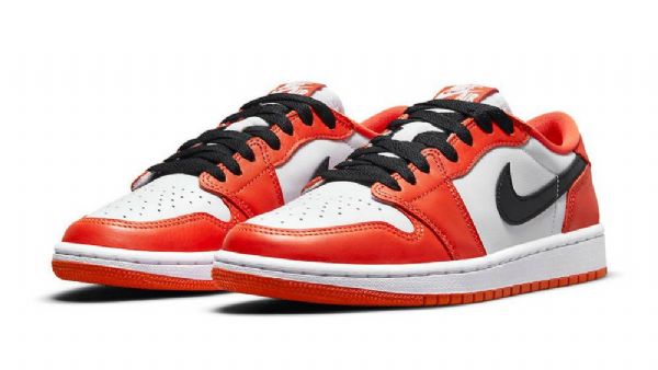 Nike Air Jordan 1 Low Toppe Og Shatteredboard Sko Til Mænd Orange Hvid