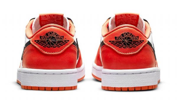 Nike Air Jordan 1 Low Toppe Og Shatteredboard Sko Til Mænd Orange Hvid