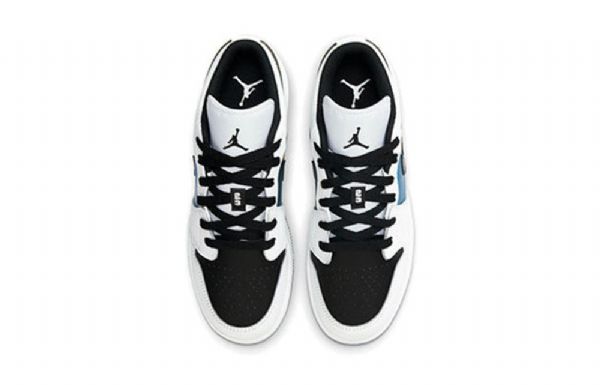Nike Air Jordan 1 Low Toppe Se Gs Retro Basketball Sko Til Mænd Hvid Sort