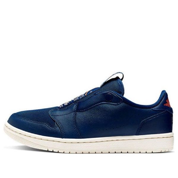 Nike Air Jordan 1 Low Toppe Slip Retro Basketball Sko Til Damer Blå