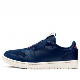 Nike Air Jordan 1 Low Toppe Slip Retro Basketball Sko Til Damer Blå