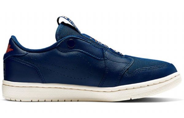 Nike Air Jordan 1 Low Toppe Slip Retro Basketball Sko Til Damer Blå