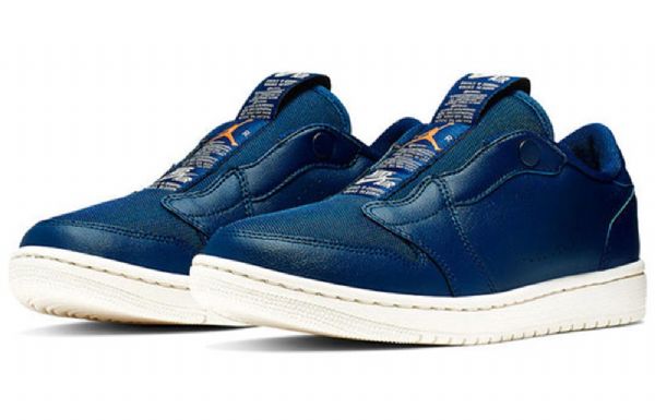 Nike Air Jordan 1 Low Toppe Slip Retro Basketball Sko Til Damer Blå