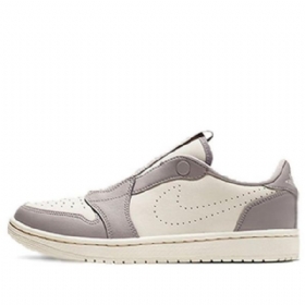 Nike Air Jordan 1 Low Toppe Slip Retro Basketball Sko Til Damer Grå