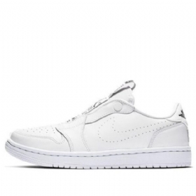 Nike Air Jordan 1 Low Toppe Slip Retro Basketball Sko Til Damer Hvid