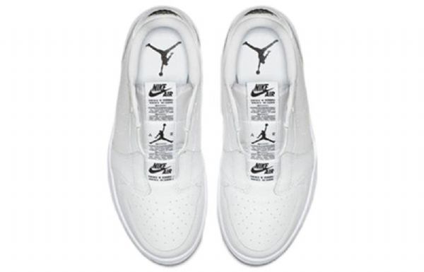 Nike Air Jordan 1 Low Toppe Slip Retro Basketball Sko Til Damer Hvid
