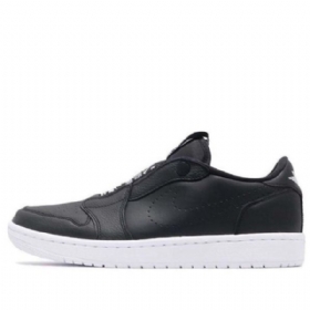 Nike Air Jordan 1 Low Toppe Slip Retro Basketball Sko Til Damer Sort