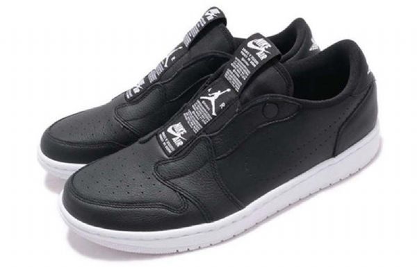 Nike Air Jordan 1 Low Toppe Slip Retro Basketball Sko Til Damer Sort