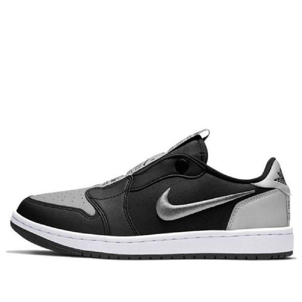 Nike Air Jordan 1 Low Toppe Slip Retro Basketball Sko Til Damer Sort Grå