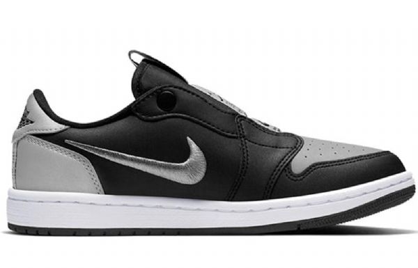 Nike Air Jordan 1 Low Toppe Slip Retro Basketball Sko Til Damer Sort Grå