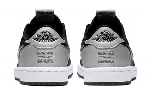 Nike Air Jordan 1 Low Toppe Slip Retro Basketball Sko Til Damer Sort Grå