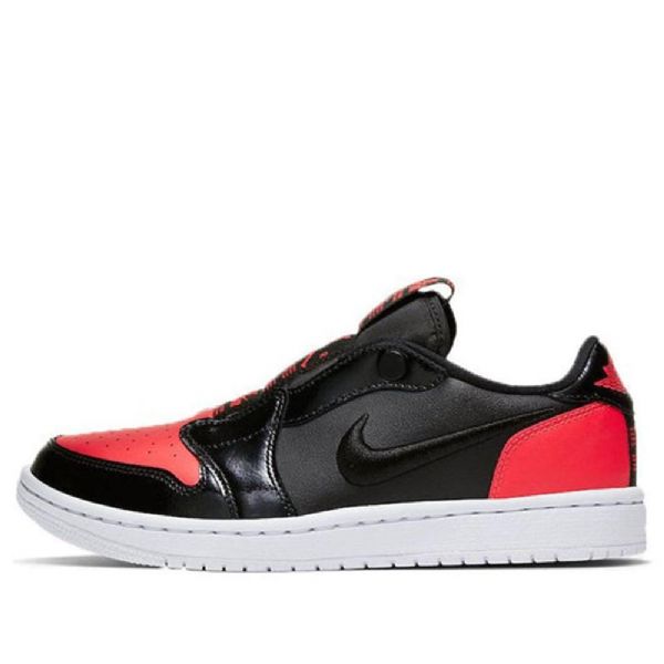 Nike Air Jordan 1 Low Toppe Slip Retro Basketball Sko Til Damer Sort Rød