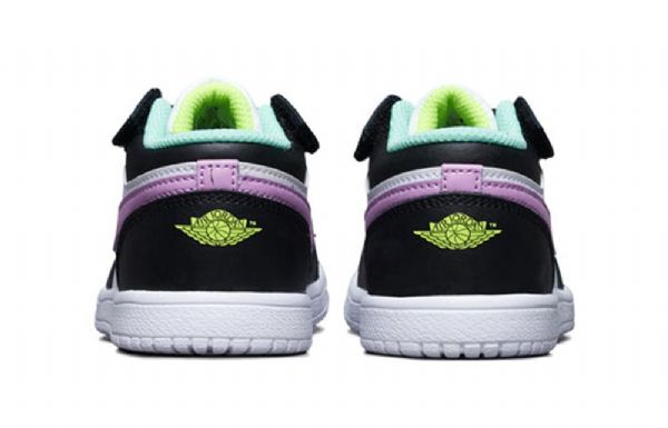 Nike Air Jordan 1 Low Tops Alle Sko Til Børn Hvid Sort Lilla
