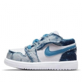 Nike Air Jordan 1 Low Tops Alt Td Sko Til Børn Blå