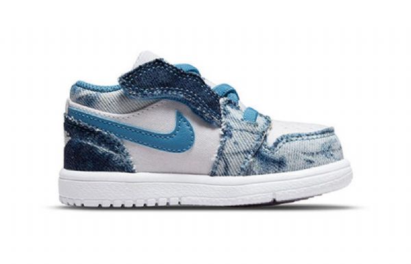 Nike Air Jordan 1 Low Tops Alt Td Sko Til Børn Blå