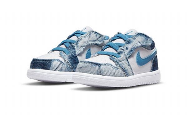 Nike Air Jordan 1 Low Tops Alt Td Sko Til Børn Blå