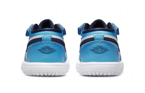 Nike Air Jordan 1 Low Tops Alt Td Sko Til Børn Blå Hvid