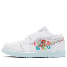 Nike Air Jordan 1 Low Tops Alt Td Sko Til Børn Hvid