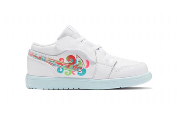 Nike Air Jordan 1 Low Tops Alt Td Sko Til Børn Hvid