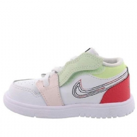 Nike Air Jordan 1 Low Tops Alt Td Sko Til Børn Hvid