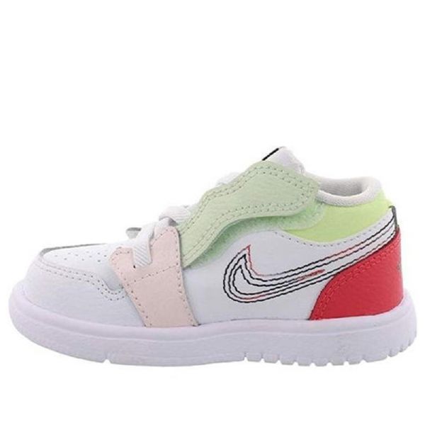 Nike Air Jordan 1 Low Tops Alt Td Sko Til Børn Hvid