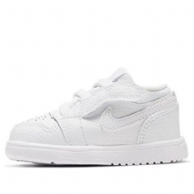 Nike Air Jordan 1 Low Tops Alt Td Sko Til Børn Hvid