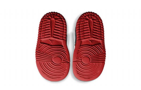 Nike Air Jordan 1 Low Tops Alt Td Sko Til Børn Hvid Rød