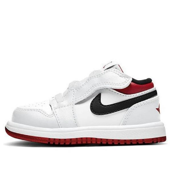 Nike Air Jordan 1 Low Tops Alt Td Sko Til Børn Hvid Rød