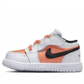 Nike Air Jordan 1 Low Tops Alt Td Sko Til Børn Light Coral