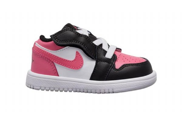 Nike Air Jordan 1 Low Tops Alt Td Sko Til Børn Lyserødsicle