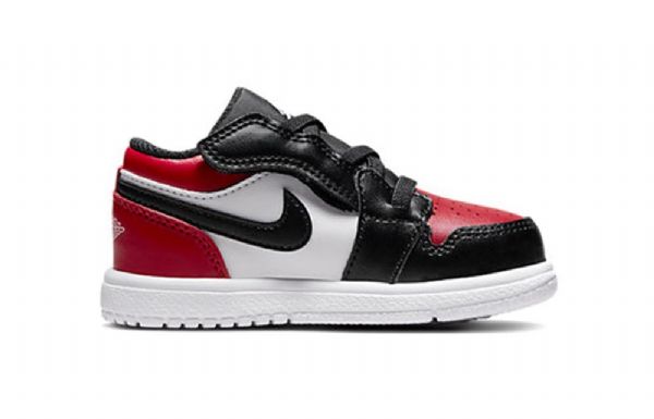 Nike Air Jordan 1 Low Tops Alt Td Sko Til Børn Rød Sort Hvid