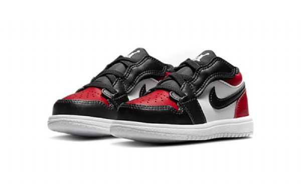 Nike Air Jordan 1 Low Tops Alt Td Sko Til Børn Rød Sort Hvid