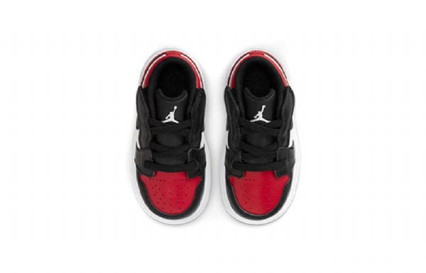 Nike Air Jordan 1 Low Tops Alt Td Sko Til Børn Rød Sort Hvid